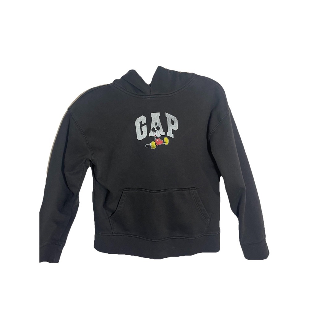 GAP‎ Kids Black Mickey Mouse Hoodie Sweatshirt Size L